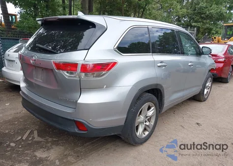 2015 Toyota Highlander Limited V6 из США, поврежденный, VIN 5TDDKRFH7FS080304